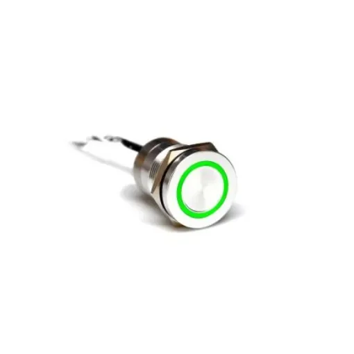 Bulgin Capacitive Switch Latching NC,Illuminated, IP68 Stainless Steel - MC19LCSRG product image