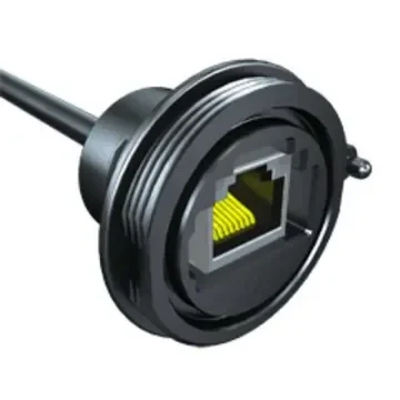 Samtec SCRES Series Female to Female Ethernet Connector, Panel Mount, Cat5e 1 Port - SCRES-G-00.50-D-C5E product image