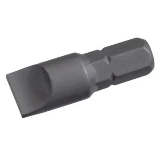SAM Slotted Screwdriver Bit, 5/16 in Tip, 5/16 in Drive, Square Drive, 35 mm Overall - E-414-F8 product image