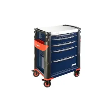 SAM 5 Drawer Stainless Steel (Top) Wheeled Drawer - 415HB product image