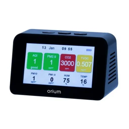 Orium Quaelis 34 Air Quality Meter for CO2, Humidity, Particulate Matter, Temperature, TVOC, +50°C Max, 90%RH Max - 23658 product image