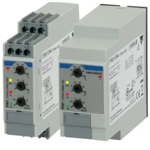 Carlo Gavazzi Voltage Monitoring Relay, 3 Phase, SPDT, DIN Rail - DPB01CM44 product image