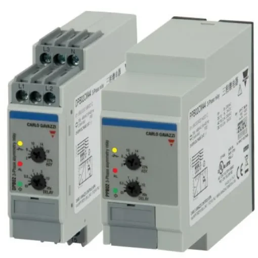 Carlo Gavazzi Voltage Monitoring Relay, 3 Phase, SPDT, DIN Rail - DPB02CM44 product image
