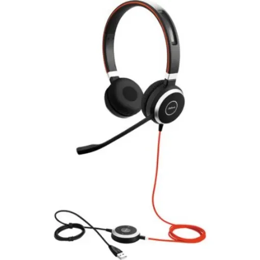 Jabra Evolve 40 UC Stereo Black Wired USB A, Jack Plug On Ear Headset - 6399-829-209 product image