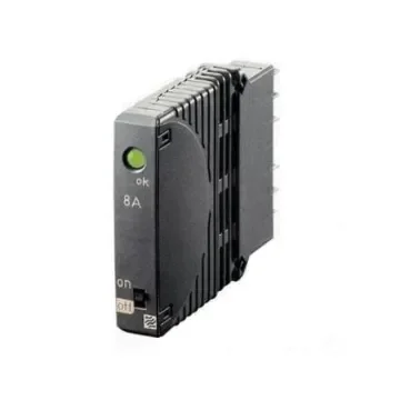 ETA ESX10 Electronic Circuit breaker 12A 24V ESX10-T, 1 channels , Plug-In Mounting - ESX10-TB-101-DC24V-12A-E product image