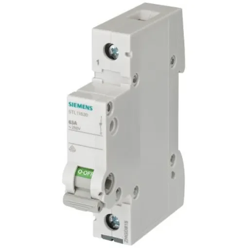 Siemens 1P Pole Isolator Switch - 100A Maximum Current - 5TL1191-0 product image