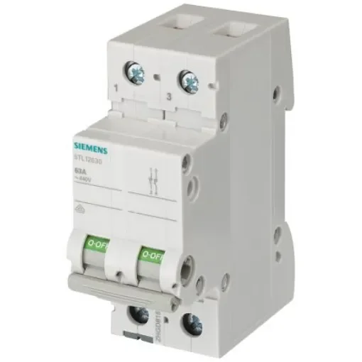 Siemens 2P Pole Isolator Switch - 100A Maximum Current - 5TL1291-0 product image