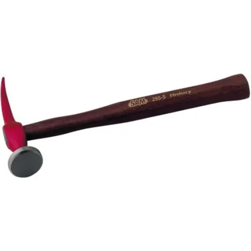 SAM Steel Round Flat Face - Pein Hammer with Hickory Wood Handle, 450g - 295-5 product image