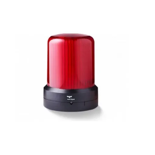 AUER Signal RDMHP Series Red Dimming, Flashing, Pulsating, Rotating, Steady, Strobe Beacon, 110-240 V ac, Base Mount, - 850522313RBL product image