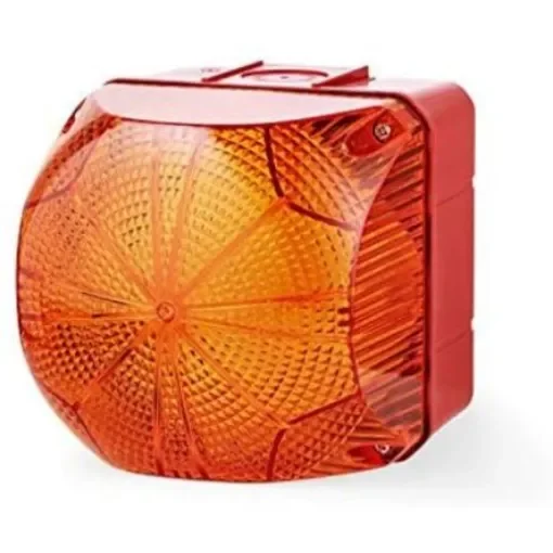 AUER Signal QBS Series Amber Strobe Beacon, 24-48 V ac/dc, Base Mount, LED Bulb, IP66 - 874171408 product image