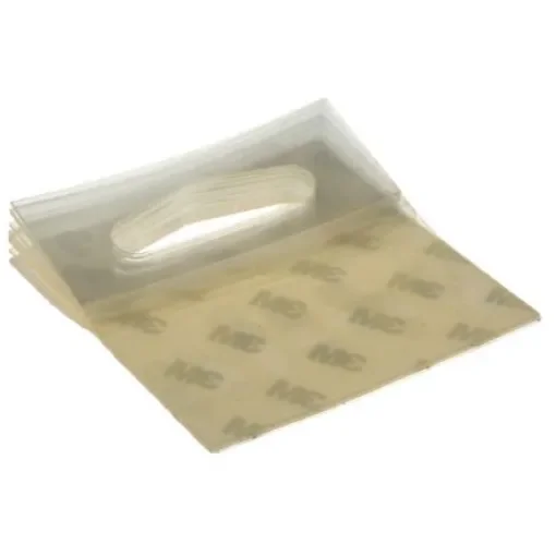 3M 50.8 x 50.8 mm Clear Adhesive Hanger x 50 - 1075 product image