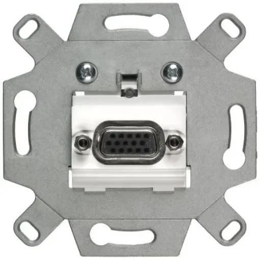 Siemens 1 Way Female VGA Audio & Video Faceplate - 5TG2021-0 product image