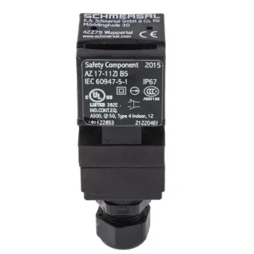 Schmersal AZ17 Safety Interlock Switch, 1NC/1NO, Keyed Actuator Included, Glass Fibre Reinforced Thermoplastic - AZ 17-11ZI-B5 product image
