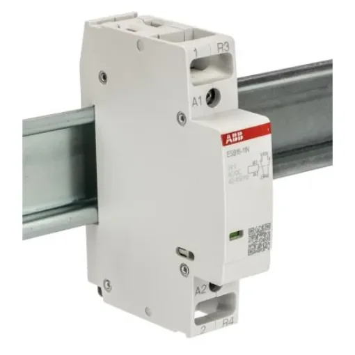 ABB ESB16-11N-01 ESB Contactor, 24 V Coil, 2-Pole, 16 A, 3.7 kW, 1NO + 1NC - 1SBE111111R0111 product image