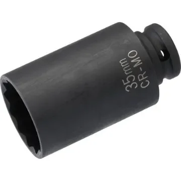 SAM 1/2 in Drive 27mm Impact Bit Socket, 12 point, 37mm, 85 mm Overall Length - 19143-27M product image