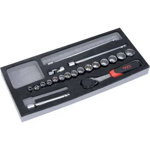 SAM 20-Piece Imperial 3/8 in Standard Socket Set with Ratchet, Hexagonal Socket Screws - 74-J20MM product image