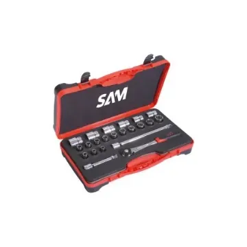 SAM 22-Piece Imperial, Metric 1/2 in Standard Socket Set with Ratchet, Square - 75-CSDH-22 product image
