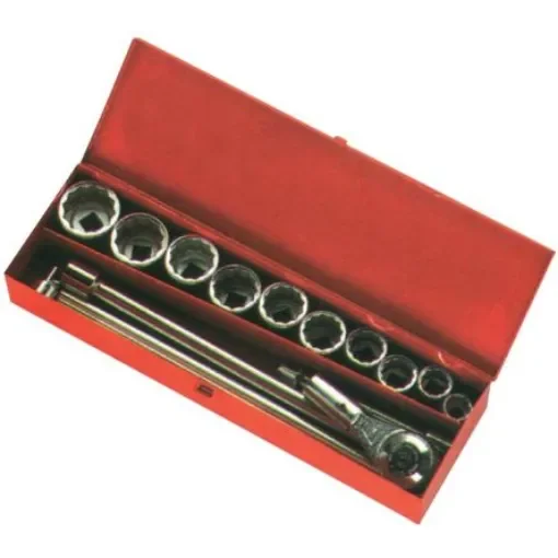 SAM 15-Piece Imperial 3/4 in Standard Socket Set with Ratchet, Hexagonal Socket Screws - 78-C15 product image
