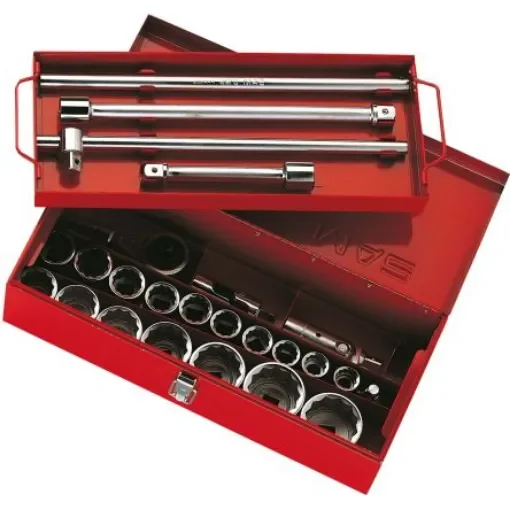 SAM 22 Piece Socket and Accessory Set Tool Case with Box - 78-CP22 product image