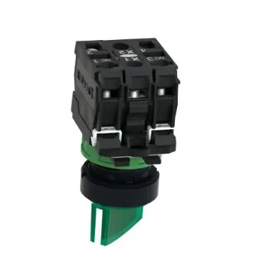 Schneider Electric Selector Switch - (1NO+1NC), Illuminated 2 Positions - XB5AK123G5 product image