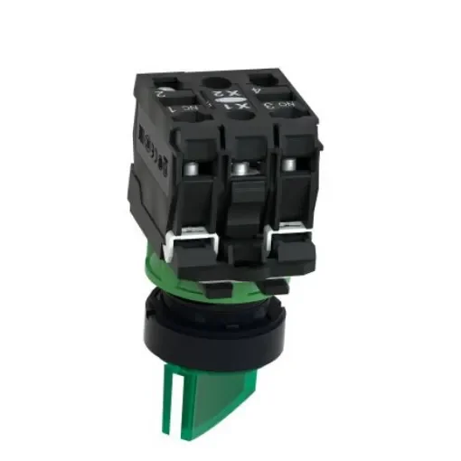 Schneider Electric Selector Switch - (1NO+1NC), Illuminated 2 Positions - XB5AK123G5 product image