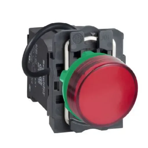 Schneider Electric, XB5 Red Universal LED Pilot Light Complete, 22mm Cutout, IP66, Round, 400V - XB5AV5B4 product image