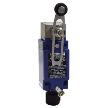 Telemecanique Sensors Roller Limit Switch, 2NC/1NO, IP66, 3P, Zamak Zinc Alloy Housing, 240V ac Max, 6A Max - XCKJ390541H29EX product image