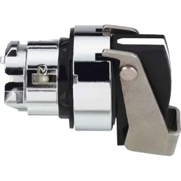 Schneider Electric ZB4 Series 2 Position Selector Switch Head, 22mm Cutout, Black Handle - ZB4BJ291 product image