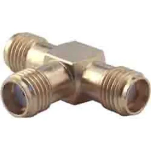 Huber+Suhner Tee RF Adapter SMA Socket to SMA Socket 18GHz - 46_SMA-50-0-1/111_NE product image