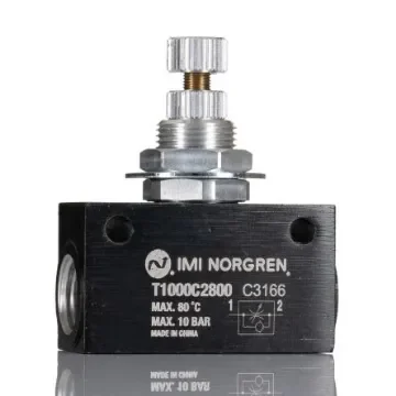 Norgren T1000 Series Threaded Flow Regulator, G 1/4 Female Inlet Port x G 1/4 Female Outlet Port - T1000C2800 product image
