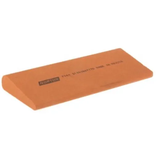 Norton Fine Round Edge Sharpening Stone, 114mm x 44mm x 13mm - 61463687175 product image