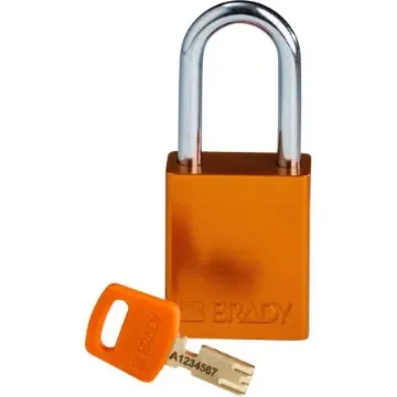 Brady LOTO-99 Key Weatherproof Aluminium Padlock, 6.35mm Shackle, 38.00mm Body - 150263 product image