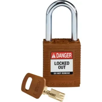 Brady LOTO-101 Key Weatherproof Nylon, Steel Padlock, 6.35mm Shackle, 38.00mm Body - 150275 product image