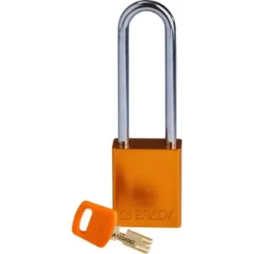 Brady LOTO-99 Key Weatherproof Aluminium Padlock, 6.35mm Shackle, 38.00mm Body - 150306 product image