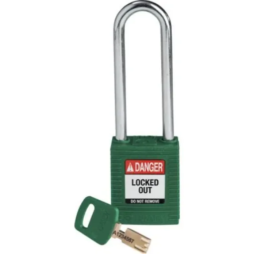 Brady LOTO-101 Key Weatherproof Nylon, Steel Padlock, 6.35mm Shackle, 38.00mm Body - 150319 product image
