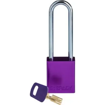 Brady LOTO-99 Key Weatherproof Aluminium Padlock, 6.35mm Shackle, 38.00mm Body - 150330 product image