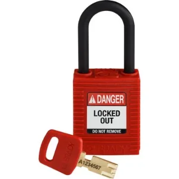 Brady LOTO-101 Key Weatherproof Nylon Padlock, 6.35mm Shackle, 38.00mm Body - 150342 product image