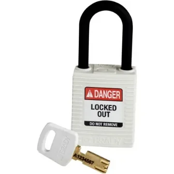 Brady LOTO-101 Key Weatherproof Nylon Padlock, 6.35mm Shackle, 38.00mm Body - 150365 product image