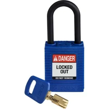 Brady LOTO-101 Key Weatherproof Nylon Padlock, 6.35mm Shackle, 38.00mm Body - 150366 product image