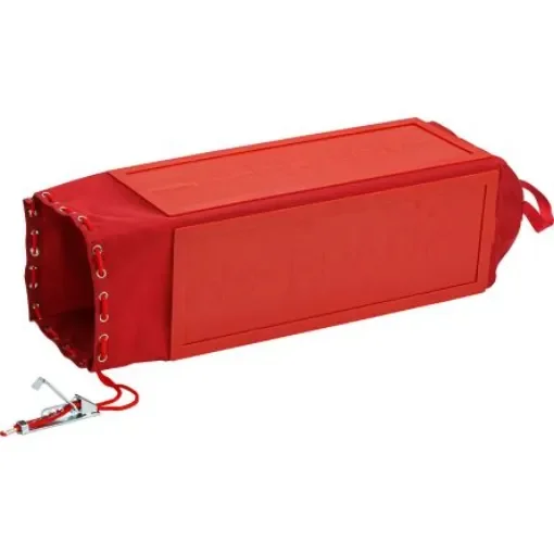Brady Red 4-Lock ABS Plastic Pendant Lockout Covers & Cinch Bags, 9.53mm Shackle - 151252 product image