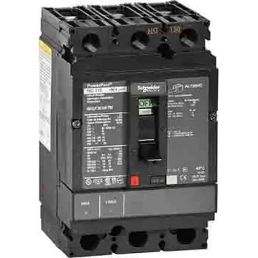Schneider Electric, PowerPact MCCB 3P 100A, Breaking Capacity 65 kA, Fixed Mount - NHGF36100TW product image