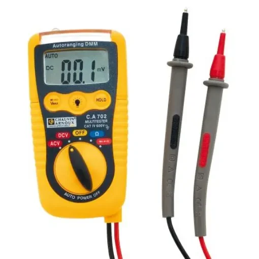 Chauvin Arnoux CA 702 Handheld Digital Multimeter, 600V ac Max - P01191739Z product image