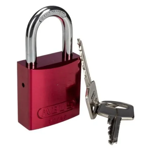 ABUS Key Weatherproof Aluminium Padlock, Keyed Alike, 6mm Shackle, 38.5mm Body - 45120 product image