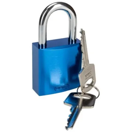 ABUS Key Weatherproof Aluminium Padlock, Keyed Alike, 6mm Shackle, 38.5mm Body - 45122 product image
