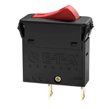 ETA Thermal Circuit Breaker - 3130  Single Pole 50 V dc, 250V ac Voltage Rating Snap In, 5A Current Rating - 3130-F110-P7T1-W14QR7-5A product image