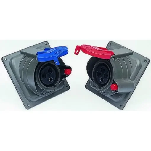 Legrand Right Angle Switchable IP44, IP55 Industrial Interlock Socket 3PN+E, 32A, 415 V - 0 529 04 product image