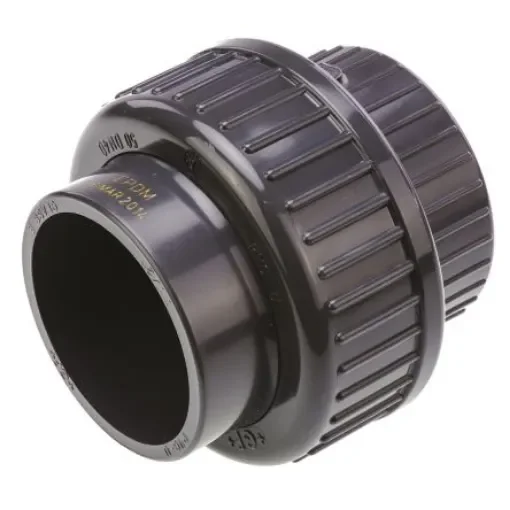 Georg Fischer Plastic Pipe Fitting, Straight Union, 1 1/4in - 721511109 product image