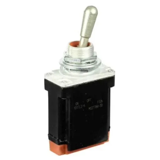 Honeywell Toggle Switch, Bushing Mount, (On)-Off, SPST, Wire Lead Terminal, 125V ac - 101TL2-6 product image