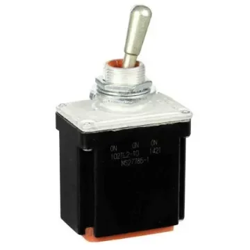 Honeywell Toggle Switch, Bushing Mount, On-On-On, DPDT, Wire Lead Terminal - 102TL2-10 product image
