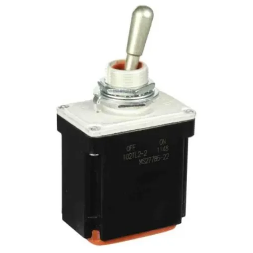 Honeywell Toggle Switch, Panel Mount, (On)-Off, 2RT, Screw Terminal - 102TL2-2 product image